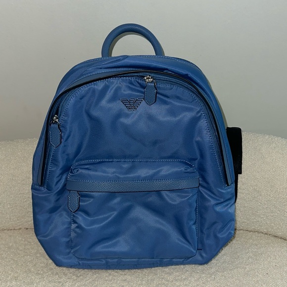 Emporio Armani blue backpack with tags. Brand new main image 4